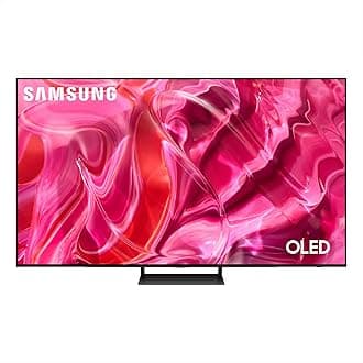 Samsung 55 Inch S95C 4K OLED HDR Smart TV (2023) OLED TV With Quantum Dot Colour, Anti Reflection Screen, Dolby Atmos Surround Sound, 144hz Gaming Software & Laserslim Design With Alexa [Energy Class G]