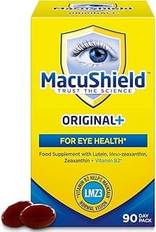 Original Plus Capsules - 90-Day Pack, Eye Health Supplement* with Lutein Zeaxanthin and Meso-Zeaxanthin + Vitamin B2 (Riboflavin) which Helps Maintain Normal Vision
