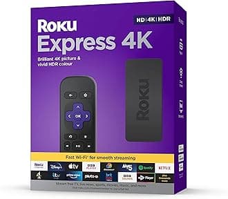 Roku Express 4K | HD/4K/HDR Streaming Media Player, Black