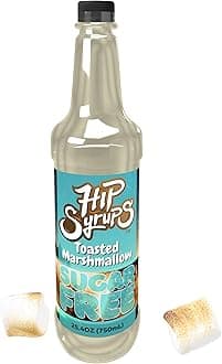 Hip Syrups - Toasted Marshmallow Sugar Free Syrup Designed for Coffee, Hot Cocoa, Toasted Marshmallow Flavoring, Zero Calorie Flavoring, Keto Friendly, Sugar Free