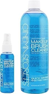 Cinema Secrets Professional Makeup Brush Cleaner Combo, 16 fl oz with 2 fl oz Spray, Vanilla
