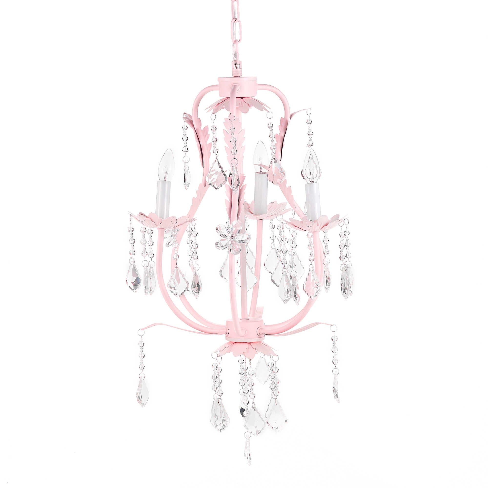 Cocalo 3 Light Pink Chandelier