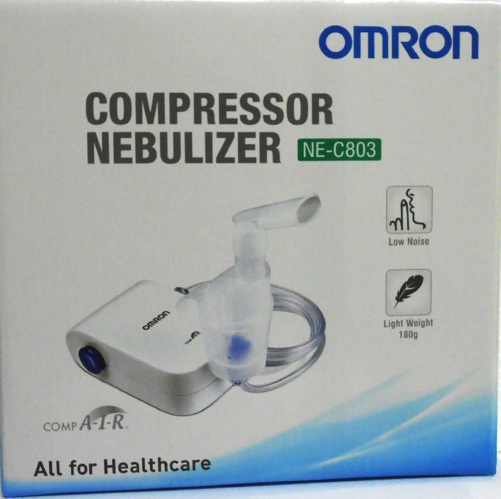 Omron NE C803 Compact & Lightweight Compressor Nebulizer For Child & Adult With Low Noise Operation & Medication Capacity of 10 ml For Best Respiratory Care,Multicolor