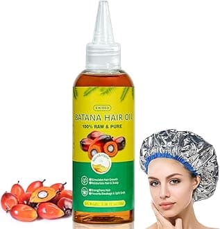 EKIVAO One Pack Raw Batana Oil for Hair Growth, Unrefined Batana Oil, Bantan Oil for Hair Growth, Batana Hair Oils for Hair Growth, Bantana Hair Growth Oil with Hair Cap for Deep Conditioning