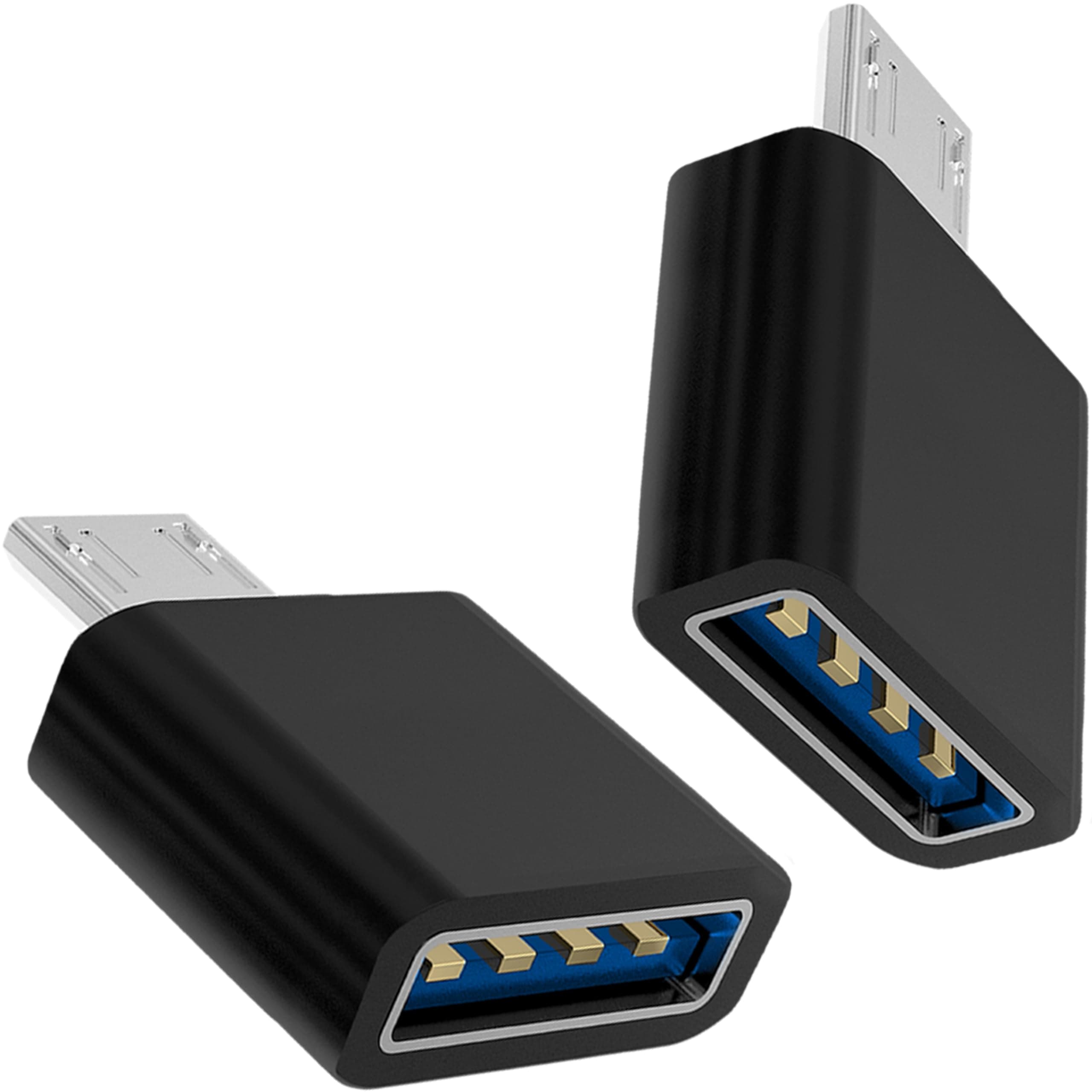 2 Pcs 3.0 Micro USB OTG to USB Adapter