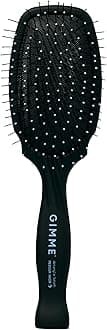 Gimme Beauty - Medium Hair Brush - Damage-Free Detangling Hair Brush - Soft Bristle Brush with Anti-Static & Heat Resistant Nylon Bristles