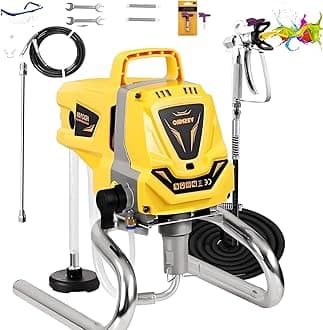 Airless Paint Sprayer for House Painting,3300PSI Airless Sprayer with Low Overspray, 1100W Quick Spray Paint Gun with Spray Tips for House Painting, Home Interior & Exterior, Cabinets, Furniture, Trim