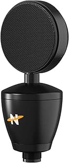 NEAT Microphones Neat Worker Bee II - Cardioid Medium Diaphragm Condenser Microphone with Internal Capsule Shock Mount, for Recording, Podcasting, Streaming, and Gaming, XLR Output - Black
