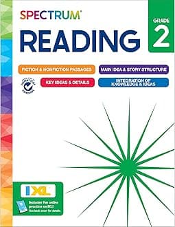 Spectrum Reading 2nd Grade Workbook, Activity Book Covering Nonfiction and Fi...