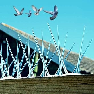 Mr. Right Pigeon Spikes (30 Pcs with Zip Ties) Pigeon Spikes for Balcony, Window AC, Split AC (Polycarbonate)