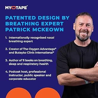 MyoTape - Mouth Tape for Beards - 30 Nights - Reduce Snoring - Safe Alternative to Mouth Tape - Improve Your Sleep - Promote Nasal Breathing - Extra Strong Adhesive