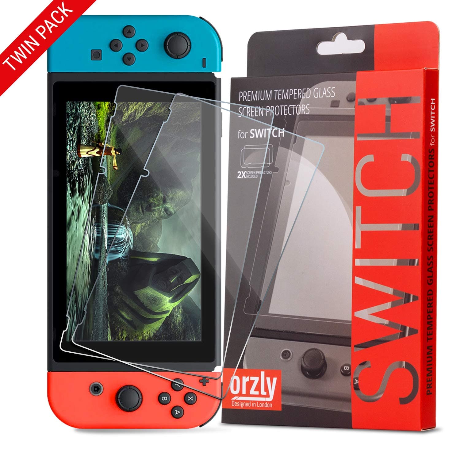 Orzly Screen Protector for Switch