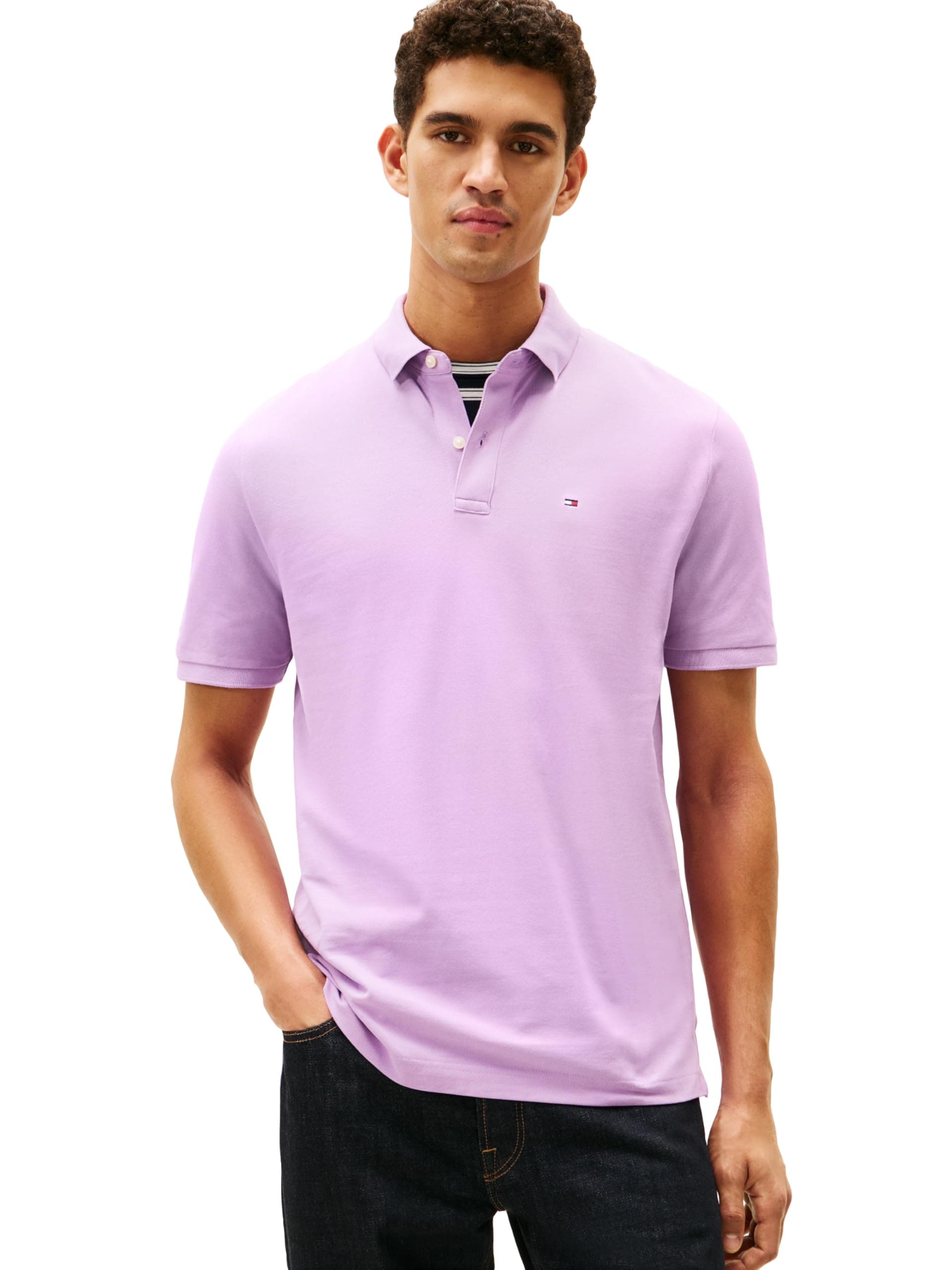 Tommy Hilfiger Men's Short Sleeve Cotton Pique Polo Shirt in Classic Fit