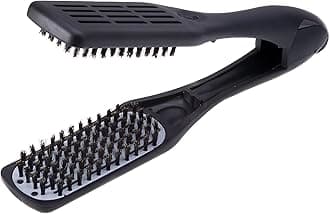 Thermoceramic Straightening Brush with Boar Bristles, Black