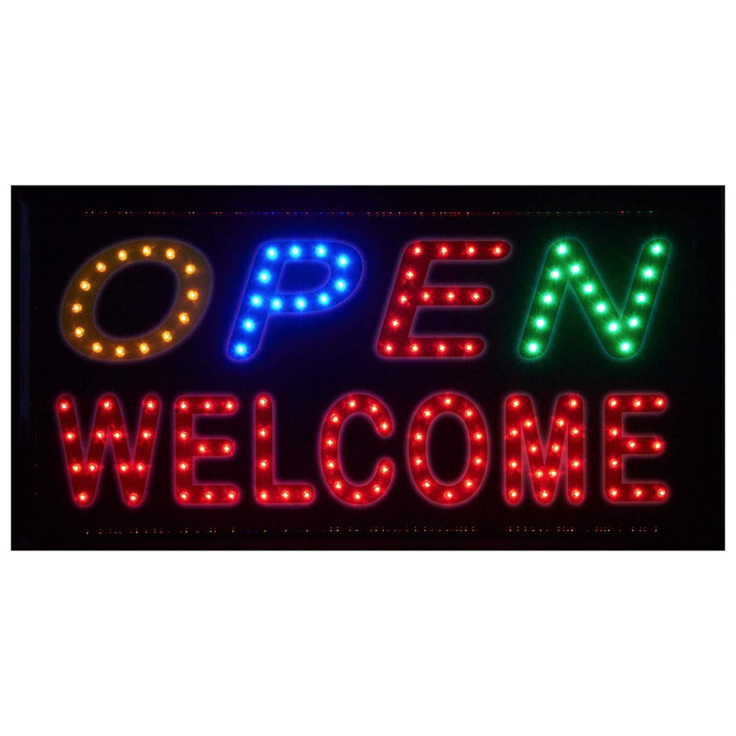Bolton LED Light Display Signboard - Open Welcome