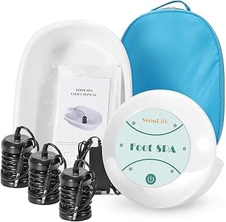 Ionic Foot Bath Detox Machine for Home Use - Spa Cleanse Ion Beauty Care With 100 Liners and Bag