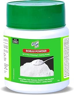 Cleansol Borax Powder 1 Kg | Multi-Purpose Cleaning Powder, Laundry Booster, Slime Activator, Detergent Enhancer & Stain Remover | Pure Borax for Home, Kitchen, Bathroom Use