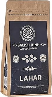 Salish Kinh Whole Bean Coffee | Dark Lahar | 12 oz Bag | 100% Robusta | Dark Roast | Specialty Grade | Single Origin | Direct Trade | Indigenous Produced