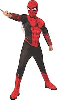 Rubie's Official Marvel Spider-Man Far From Home Deluxe Childs Black and Red Costume, Kids Superhero Fancy Dress