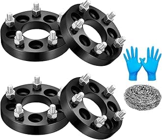 BDFHYK 5x100mm to 5x114.3mm Wheel Spacers 1 inch Wheel Spacer Compatible with Chevy Toyota Pontiac, Forged 5 Lug Wheel Adapters M12x1.5 & 64.1 mm Hub Bore, Set of 4, Not Hubcentric