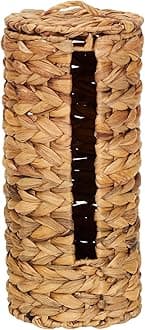 Household Essentials ML-6694 Wicker Toilet Tissue Paper Holder | Free Standing | Natural