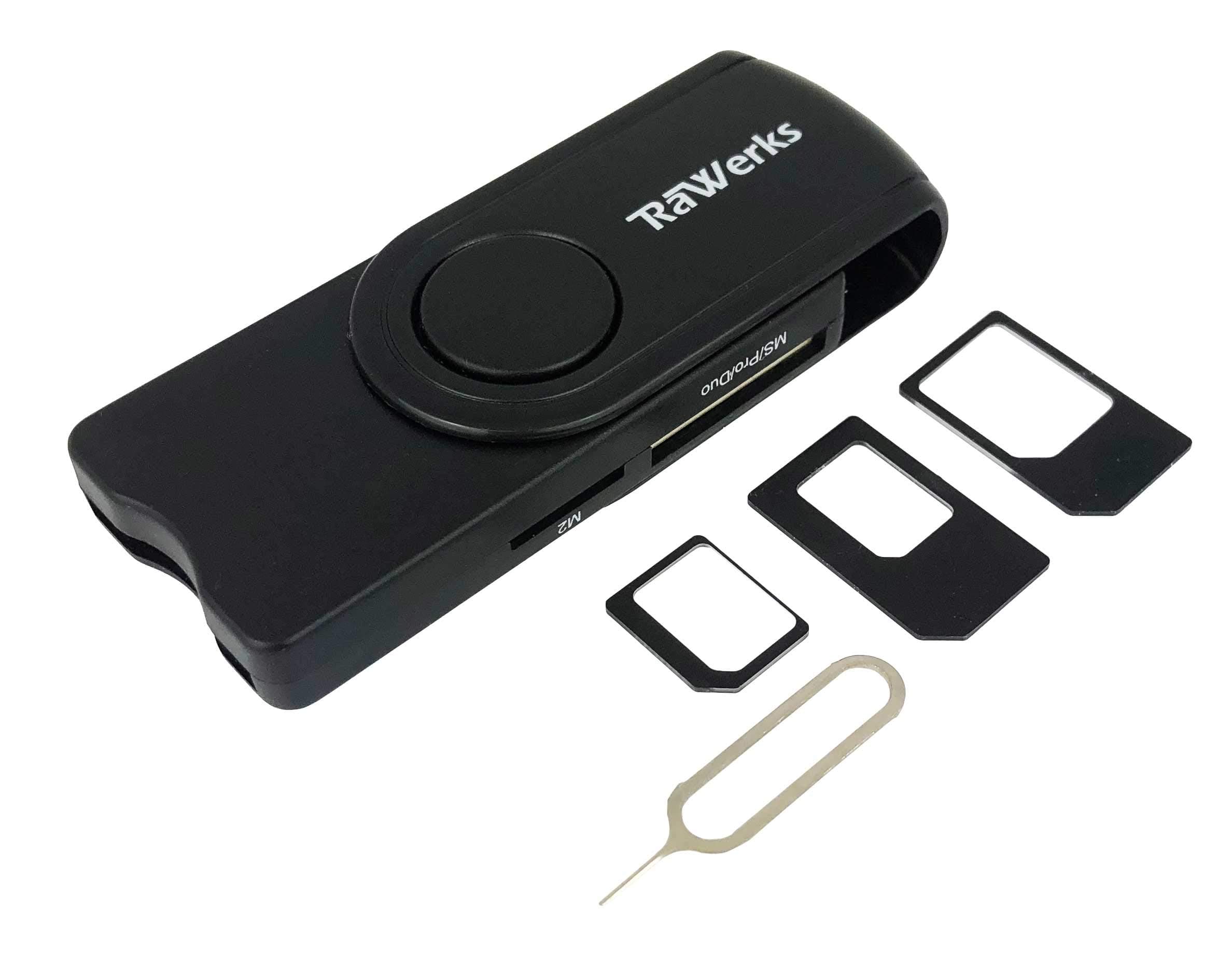 Paraben USB SIM Reader with SD & Micro SD MMC Readers & SIM Adapters for Windows