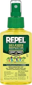 Repel Plant-Based Lemon Eucalyptus Insect Repellent 4 Ounces, Repels Mosquitoes Up To 6 Hours, Oil,Spray
