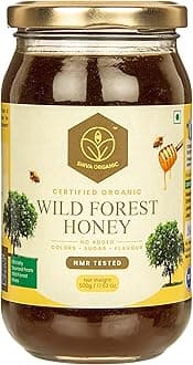Shiva Organic Raw Wild Forest Honey 500g | 100% Pure NMR Tested | Raw and Unprocessed