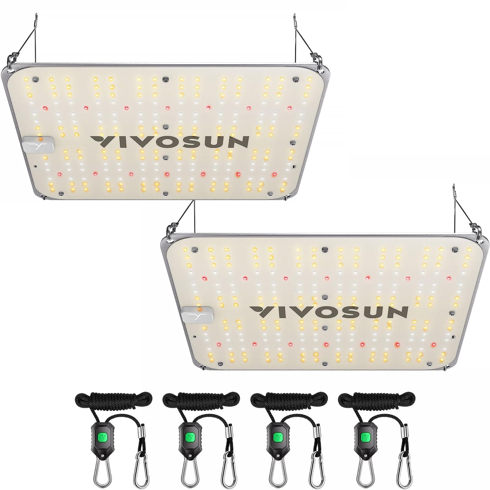 2-Pack VS1000E LED Grow Light with Full Spectrum Diodes, Sunlike Plant Light for Indoor Plants Seedling Veg and Bloom in 2x4/3x3 Grow Tents Greenhouses