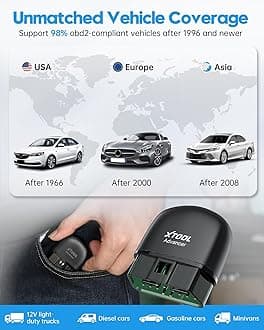 XTOOL AD20 Pro OBD2 Scanner for iPhone & Android: 2024 Newest Wireless OBD2 Diagnostic Scan Tool for All Cars with Full System Diagnostics, Oil Reset, Check Engine Car Code Reader, Performance Test