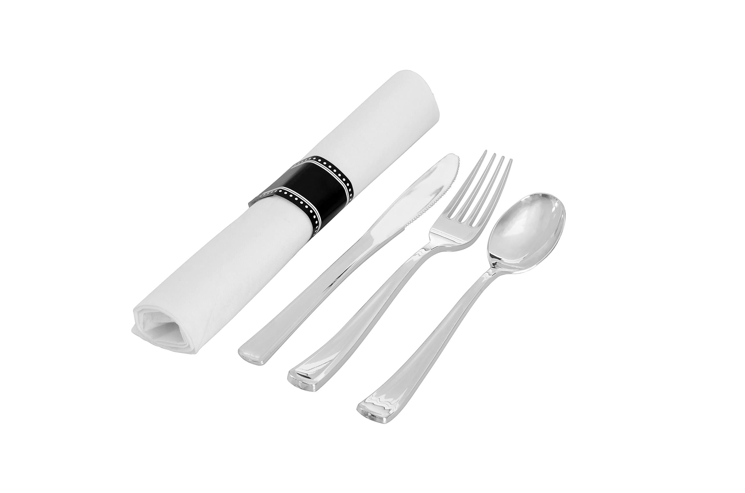 Silver Secrets Rolled Cutlery F/S/K Set, Silver
