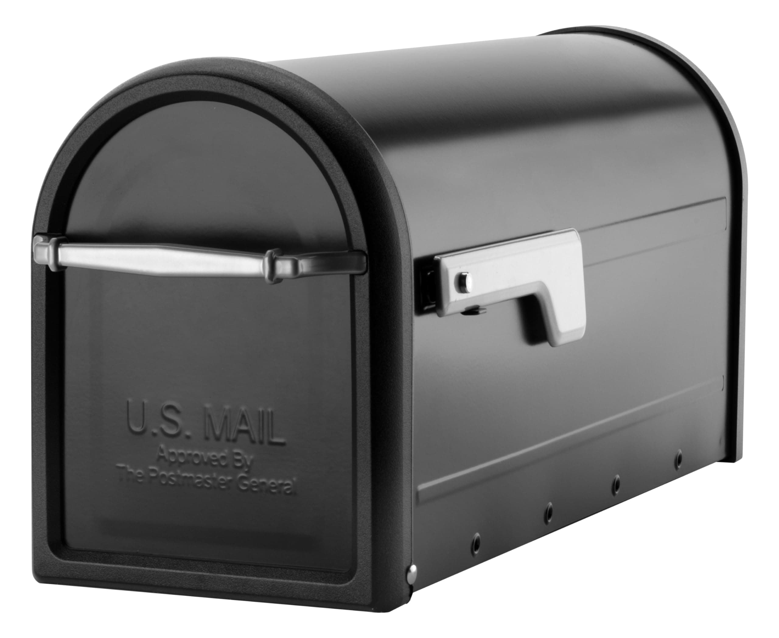 Architectural Mailboxes Chadwick Galvanized Steel Post Mount Mailbox, 8950B-10, Black, Medium Capacity