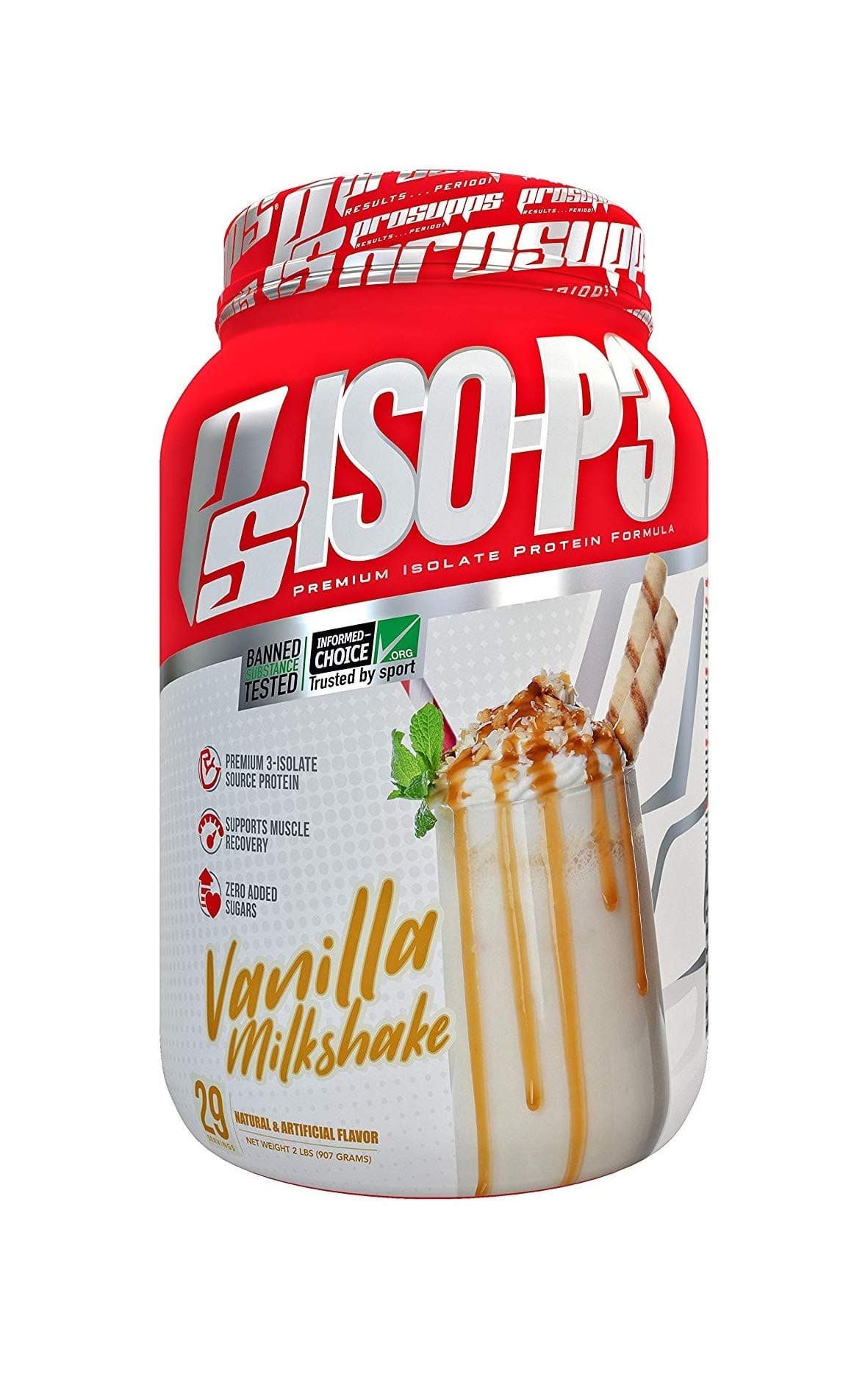 Pro Supps Iso P3 Vanilla Milkshake, White, 2 Pound