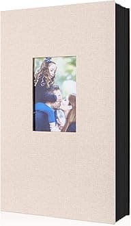 Ywlake Photo Album 4x6 300 Pockets, Linen Photo Albums Holds 300 Horizontal Pictures Only Beige