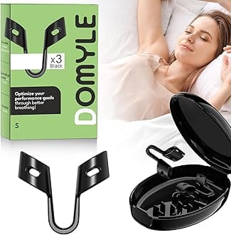 Anti Snoring Devices, Nasal Dilator for Sleeping, Effective to Relieve Snoring, for Nasal Snorers, Reusable Snoring Device to Enjoy a Peaceful Night's Sleep - 3 Pack (S)