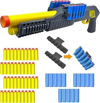 AGM MASTECHCatapult Toy Rifle Lever Action Shotgun Toy Soft Bullet Foam Dart Blaster. Shooting Game Educational Toy Model for Kids Boys Girls Gift for Adults