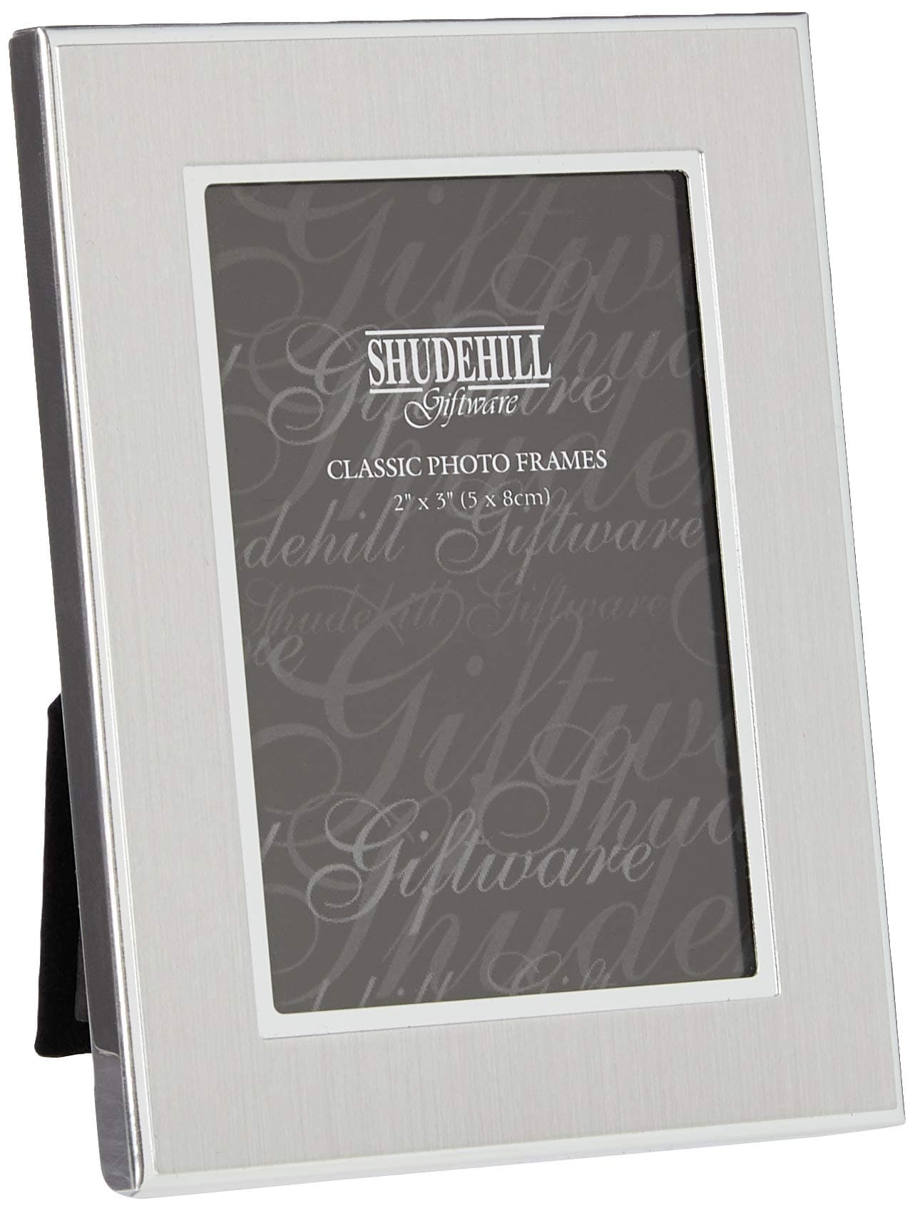 Shudehill Giftware 2" x 3" Plain Satin Silver Classic Photo Frame Gift Present 24123
