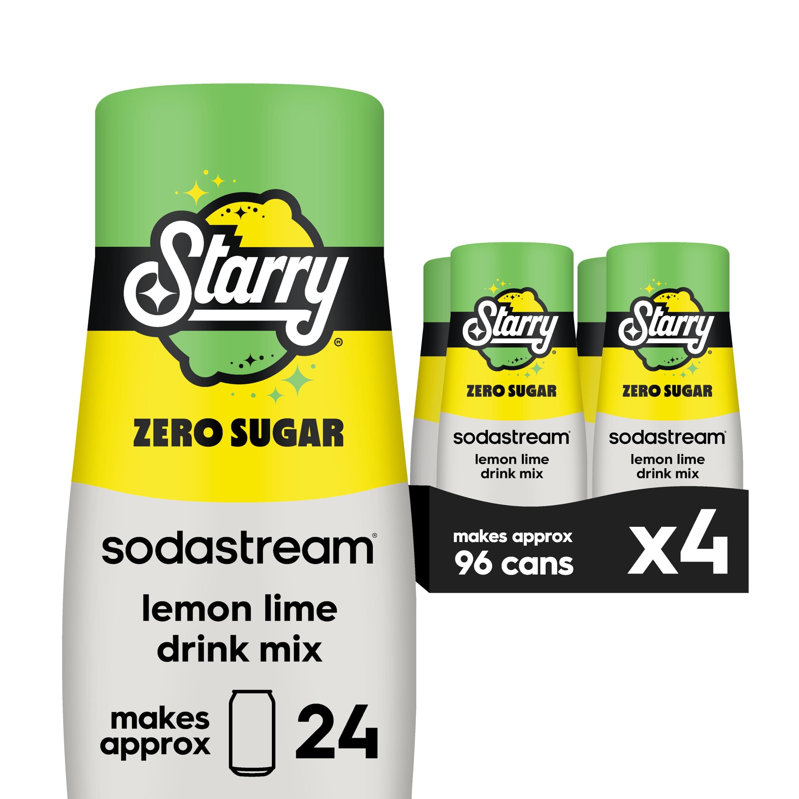 Starry® Zero Sugar Beverage Mix (440ml, Pack of 4) Packaging may vary