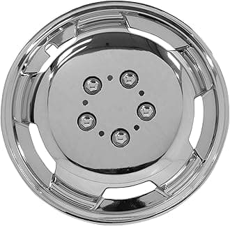Streetwize SWUX104 Chrome Deep Dish Wheel Cover Set - 15 in. Hubcap, ABS/PP Decorative Wheel Trim | Automotive Exterior Car Accessories