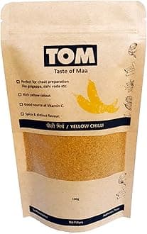 TOM Taste of Maa™ Yellow Chilli powder | Pilli Mirchi powder (100)