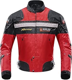 BORLENI Motorcycle Jacket Motorbike Riding Jacket Windproof Motorcycle Full Body Protective Gear CE Armor All Season