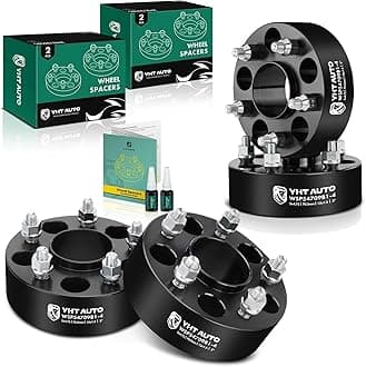 YHTAUTO 5x4.75 Hub Centric Wheel Spacers 2 Inch Compatible with Chevrolet GMC Cadillac Buick Model 1979-2019, Corvette, S10, Jimmy, Sonoma, S15, w/ M12x1.5 & 12.9 Grade Studs, 70.5mm Hub Bore