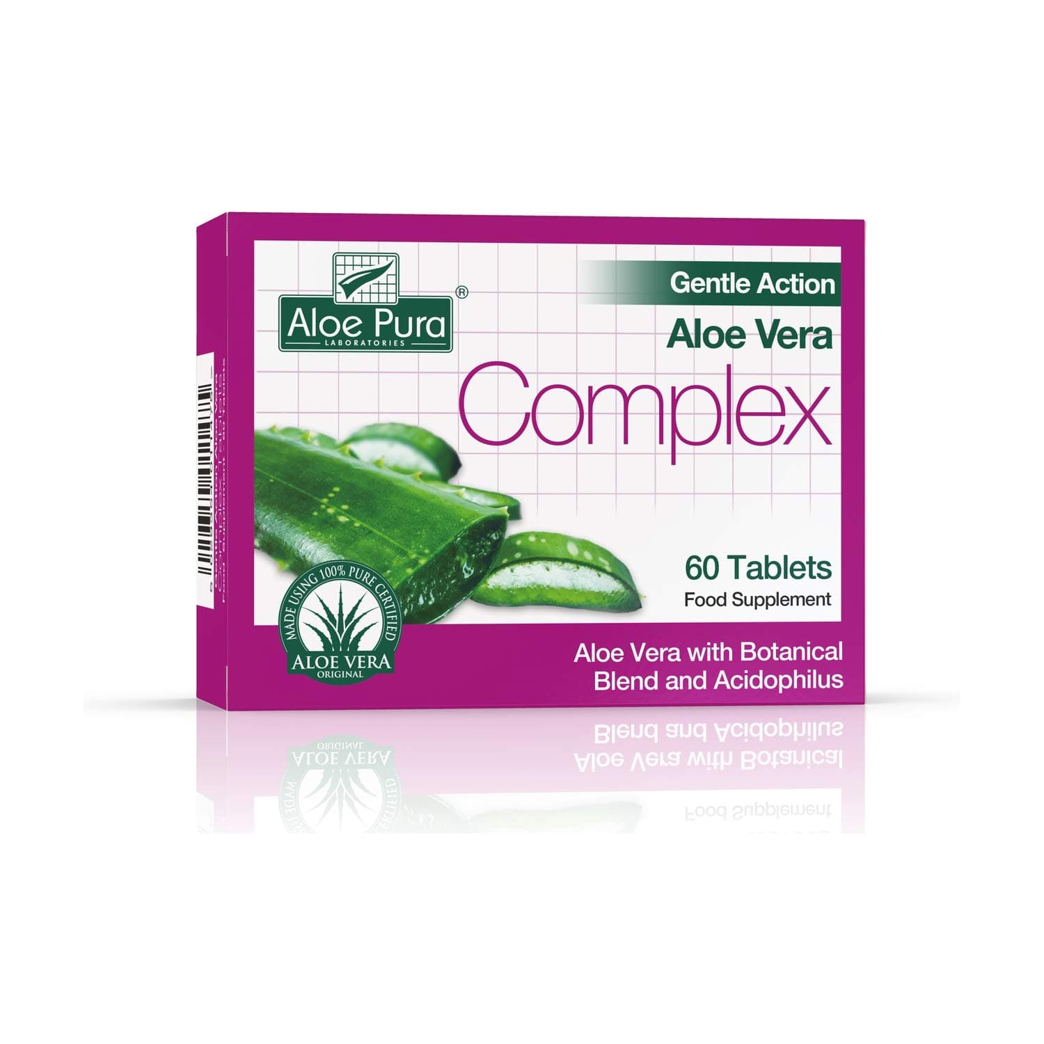 Aloe Pura Gentle Action Complex Tablets 60
