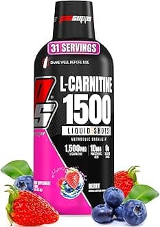 ProSupps L-Carnitine 1500 Stimulant Free Liquid Shots for Men and Women - Metabolic Energizer and Fat Burner Workout Drink for Performance and Muscle Recovery - Weight Loss Drinks (31 Servings, Berry)