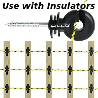 BESTEEL Upgraded Electric Fence Poly Wire 3285 Feet 1000 Meters, 1/8" Diameter Portable Electric Fencing Polywires, 6 Stainless Steel Strands for Reliable Conductivity and Rust Resistance UV Resistant