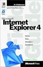 Microsoft Internet Explorer 4 Field Guide (POCKET GUIDE (MICROSOFT))