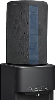 - CRASOME Non-Woven Water Dispenser For 20 Ltr / Litre Bottle Jar Cover With Transparent Strap - Black (DC-TS-BLK)