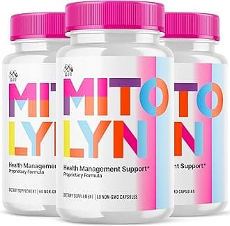 (3 Pack) Mitolyn, Official Mitolyn Purple Peel Capsules with All Natural Ingredients, Mito Lyn Advanced Formula Health Support Maximum Strength Wellness Supplement for Women and Men (180 Capsules)