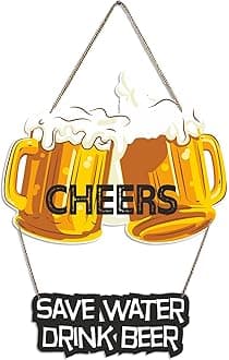 ArtvibesCheers Printed Wooden Wall Hanging with Quotes for Home Decor | Office | Gifts | Living Room | Bedroom | Wooden Decorative Items | Modern Decoration | Artworks Wall Hangings (WH_5704N)