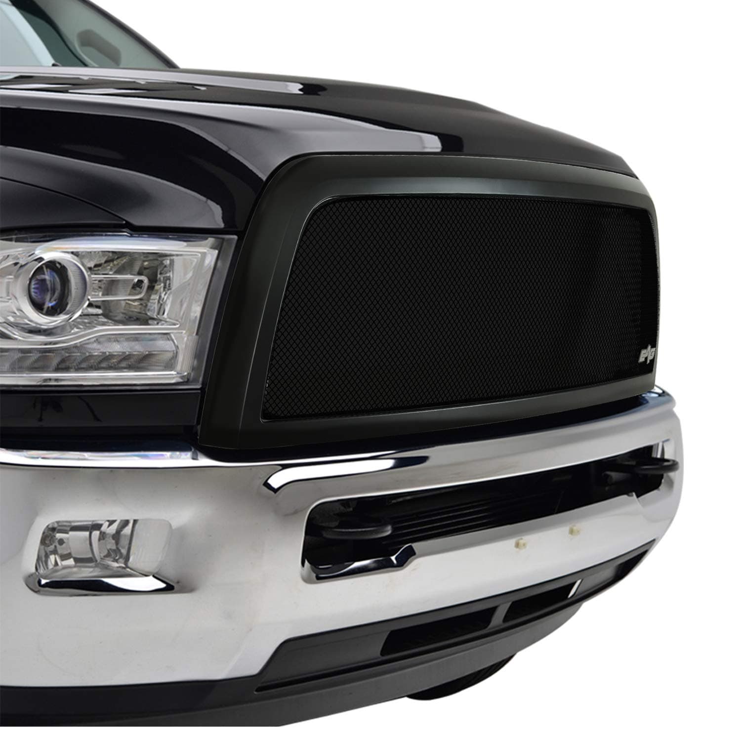 EAG Replacement Grille Black Stainless Steel Wire Mesh with ABS Shell Fit for 13-18 Ram 2500/3500
